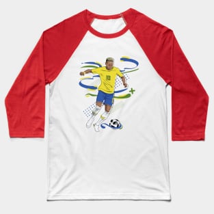 Neymar Brazilian Hero Baseball T-Shirt